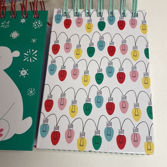 Set of 2 Christmas spiral notepads NWT! - Picture 10 of 12